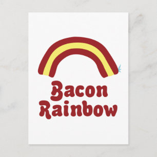 Bacon Rainbow Postcard