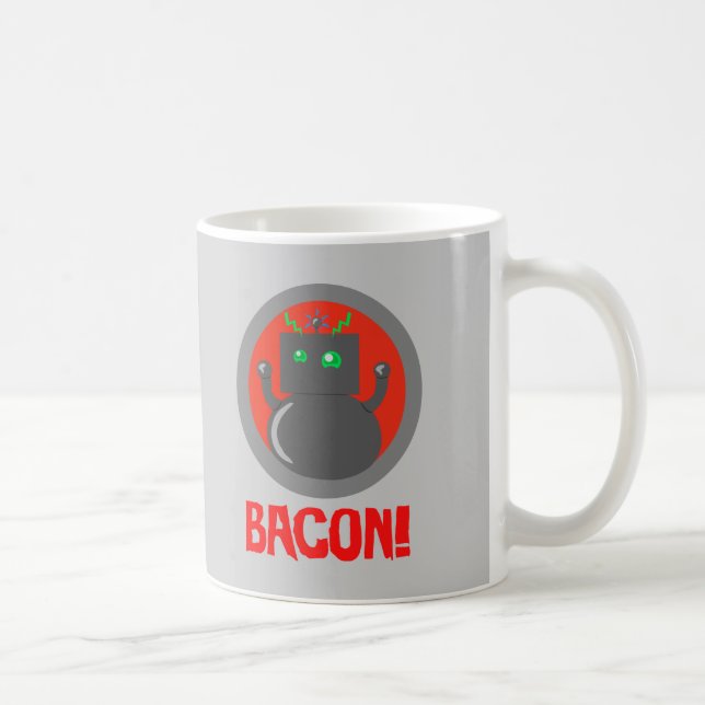 Bacon Robot Coffee Mug (Right)