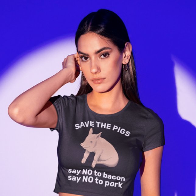 BACON SAY NO - SAVE THE PIGS T-SHIRTS  (Creator Uploaded)