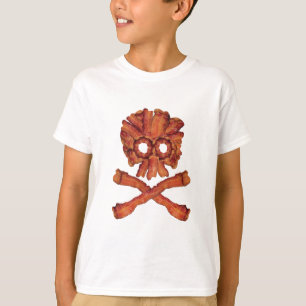 Bacon Skull and Crossbones T-Shirt