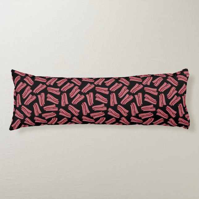 Bacon Strips Pattern Body Cushion (Front)