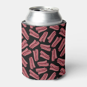 Bacon Strips Pattern Can Cooler