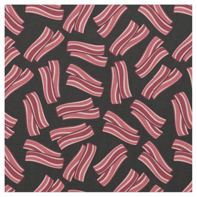 Bacon Strips Pattern Fabric (Close Up)