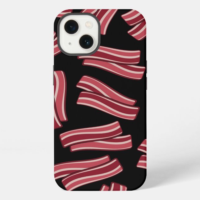 Bacon Strips Pattern iPhone Case (Back)