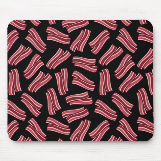 Bacon Strips Pattern Mouse Pad (Front)