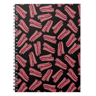 Bacon Strips Pattern Notebook
