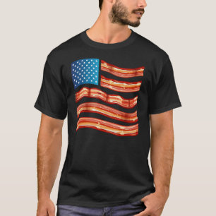 Bacon Tee Meat USA Flag