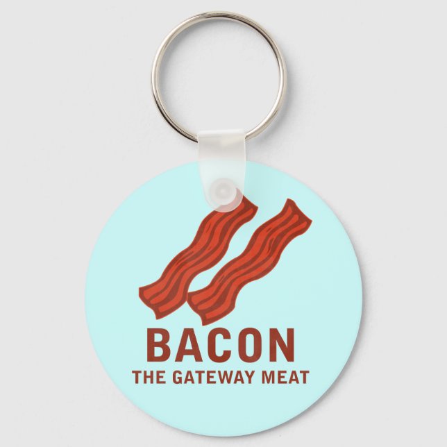Bacon, The Gateway Meat Key Ring (Front)