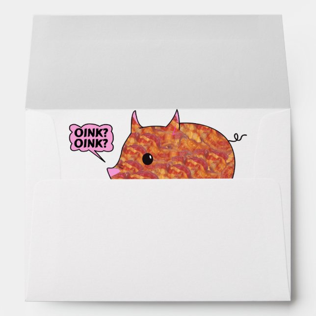 Bacon Wrapped Piggy Envelopes (Back (Bottom))