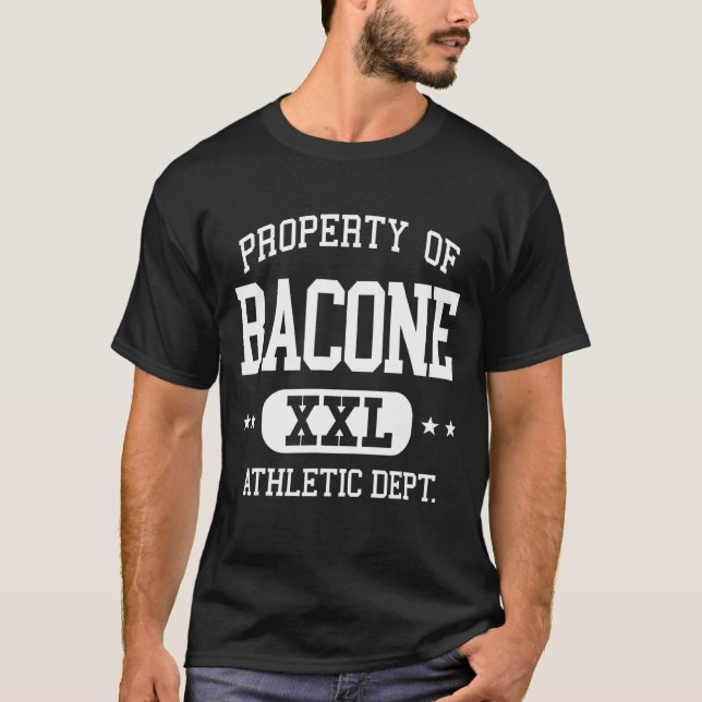 Bacone Retro Athletic Property Dept T-Shirt (Front)