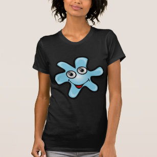 bacteria-156870 bacteria virus happy smile blue.pn T-Shirt