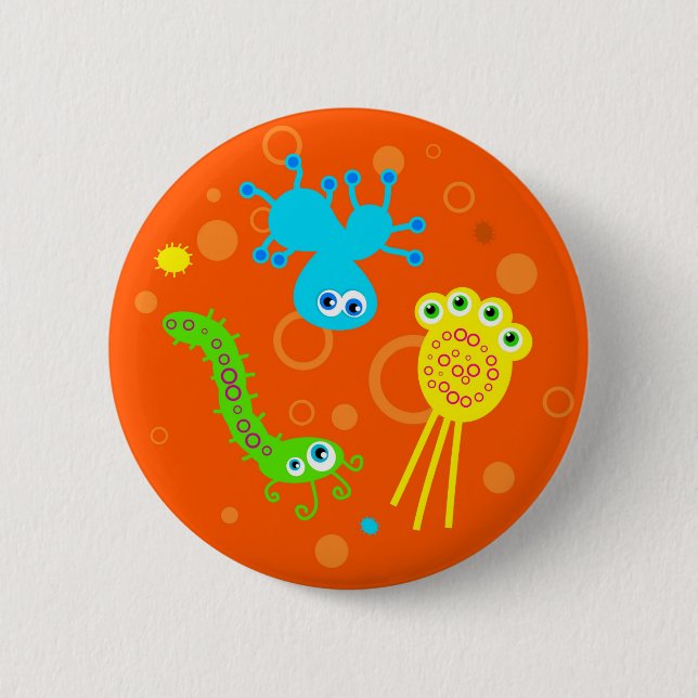 Bacteria 6 Cm Round Badge (Front)