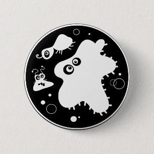 Bacteria 6 Cm Round Badge