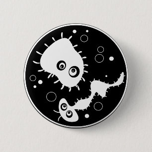 Bacteria 6 Cm Round Badge