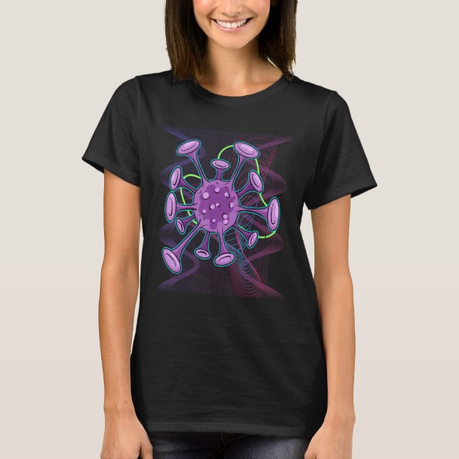 Bacteria Biology Laboratory Microbiologist Science T-Shirt (Front)