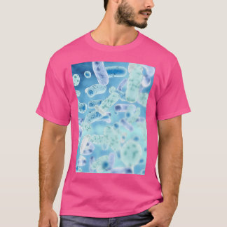 BACTERIA BURST MICROSCOPIC Image Biomedical Illust T-Shirt