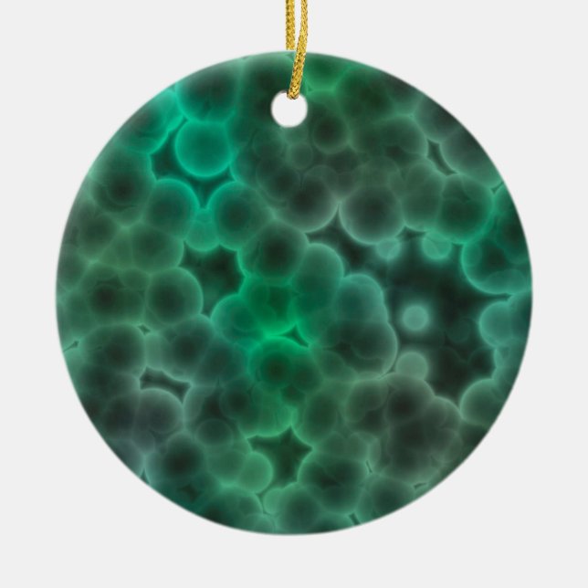 Bacteria Ceramic Tree Decoration (Front)