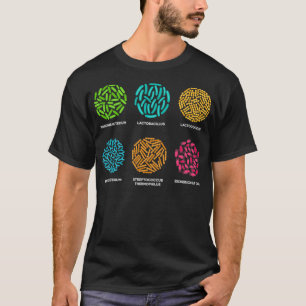 Bacteria Collection Colorful Microbiological cultu T-Shirt