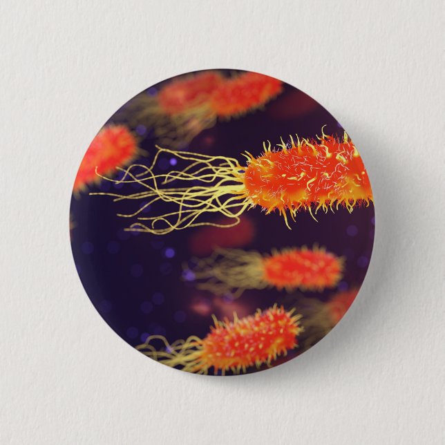 Bacteria Flagella 6 Cm Round Badge (Front)
