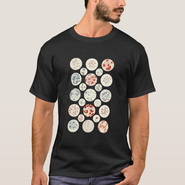 bacteria funny microbiology bacteria science tiny T-Shirt (Front)