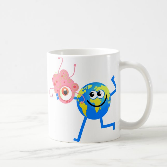 Bacteria Globe Coffee Mug (Right)