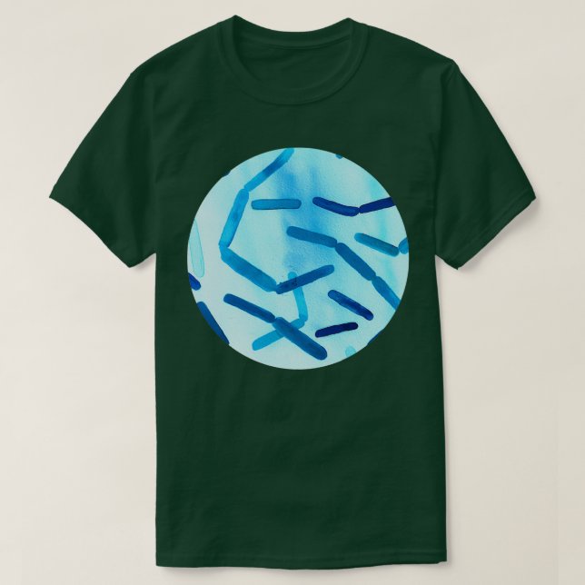 Bacteria in Blue T-Shirt (Design Front)