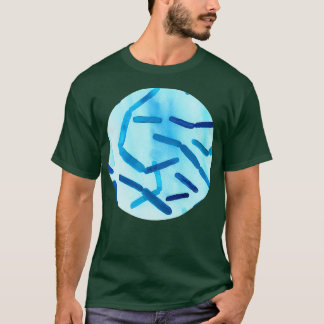 Bacteria in Blue T-Shirt