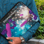 Bacteria In Space Personalised Laptop Sleeve<br><div class="desc">Gram negative rods and gram positive cocci hurtle through space to seed life on Earth.</div>