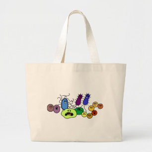 Bacteria Large Tote Bag