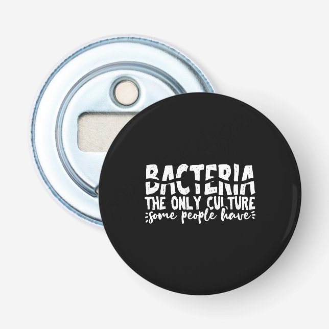 bacteria microbiology science bottle opener (Front)