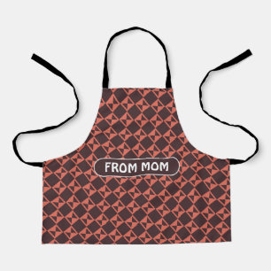 Bacteria Peach Blue Minimal Pattern Apron