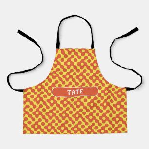 Bacteria Peach Yellow Minimal Pattern Apron