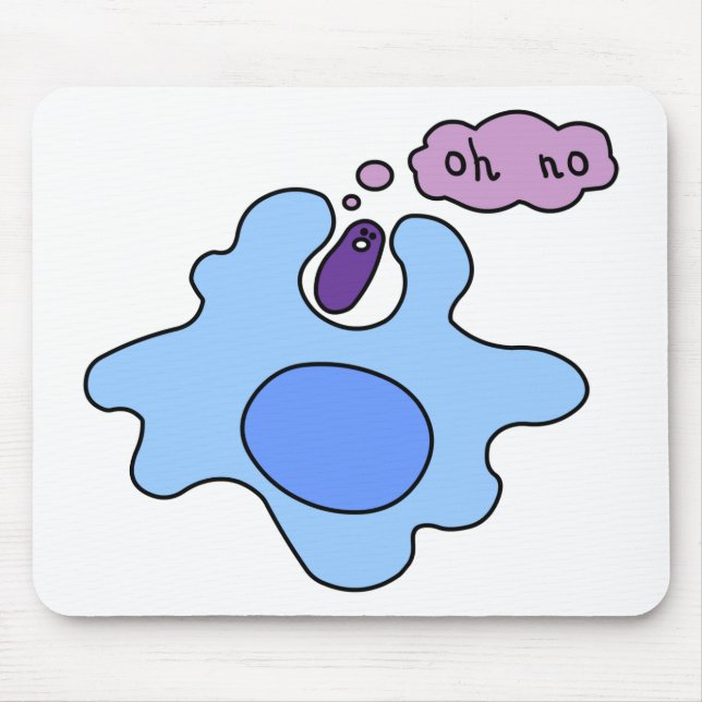 Bacteria Phagocytosis Mouse Pad (Front)