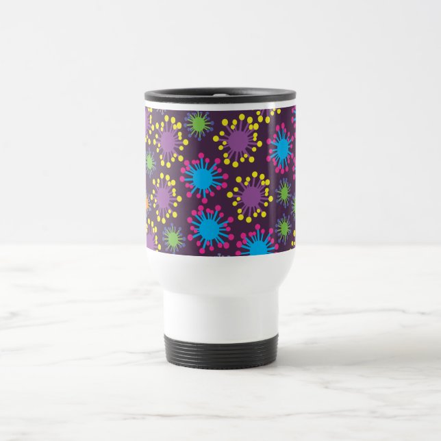 Bacteria Spores Travel Mug (Center)