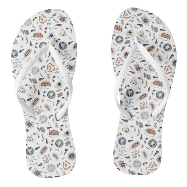 Bacteria & Virus Pattern Jandals (Footbed)