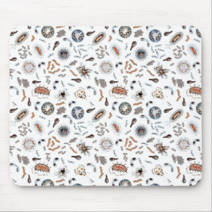 Bacteria & Virus Pattern Mouse Pad