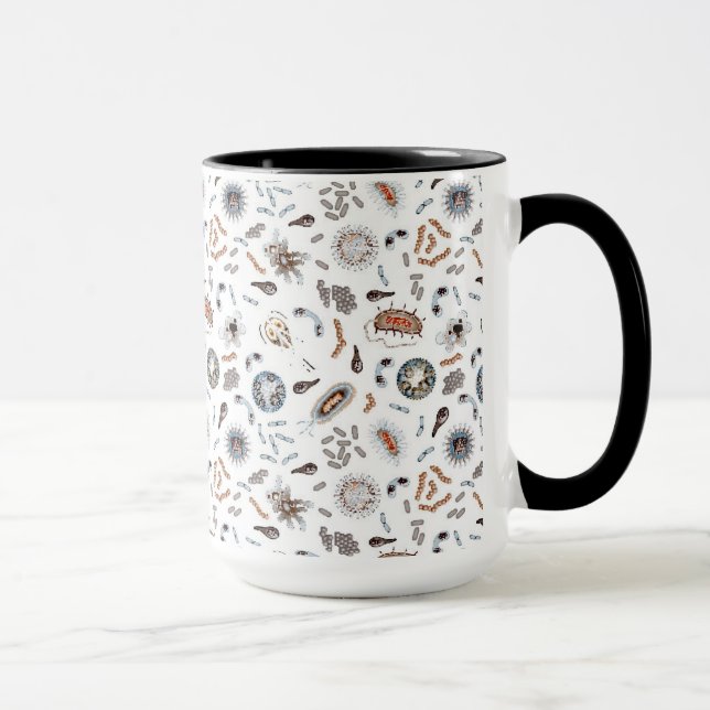 Bacteria & Virus Pattern Mug (Right)