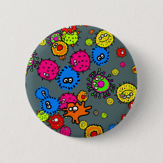 Bacteria Wallpaper 6 Cm Round Badge