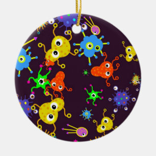 Bacteria Wallpaper Ceramic Tree Decoration