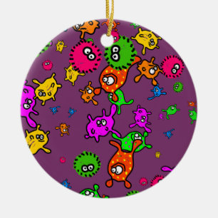 Bacteria Wallpaper Ceramic Tree Decoration