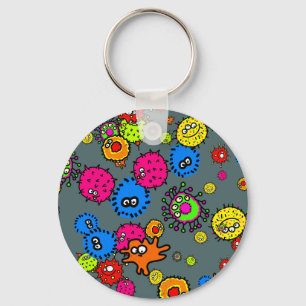 Bacteria Wallpaper Key Ring