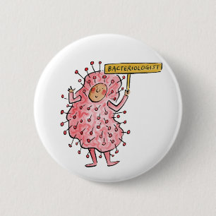 Bacteriologist 6 Cm Round Badge