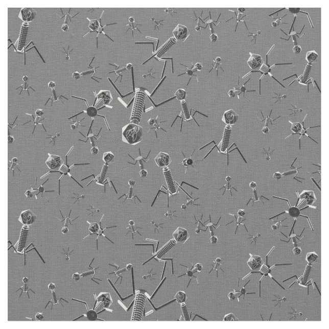Bacteriophage Grey Fabric (Close Up)