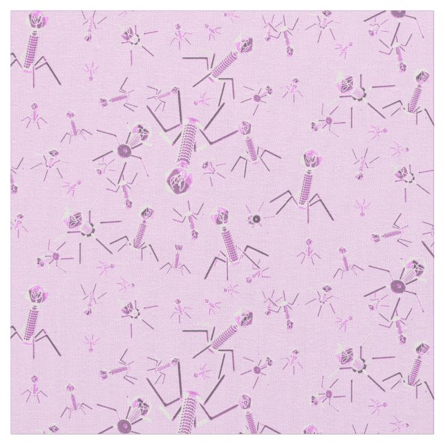 Bacteriophage Pink Fabric (Close Up)