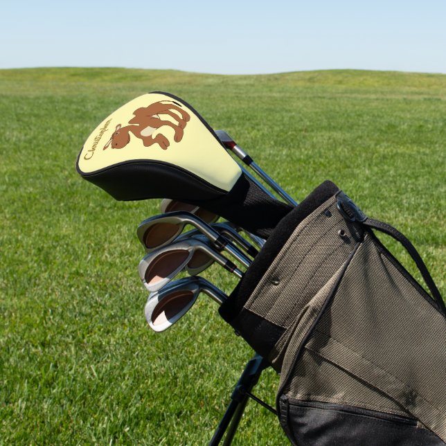 Bactrian Camel Design Golf Head Cover (In Situ)