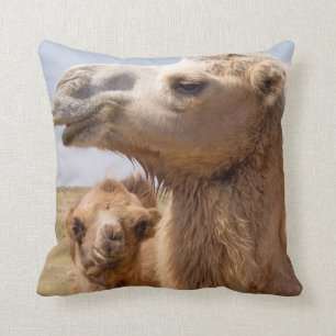 Bactrian Camel Portrait Cushion