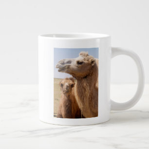 Bactrian Camel Portrait Large Coffee Mug