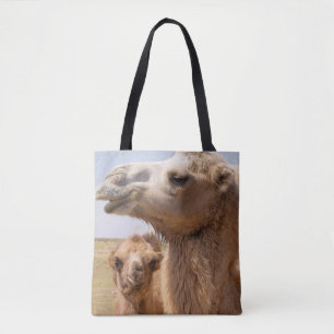 Bactrian Camel Portrait Tote Bag