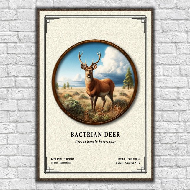 Bactrian Deer Zoology Series Poster (Creator Uploaded)