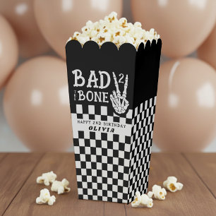 Bad 2 the Bone Skeleton Pink Birthday Party Favour Box